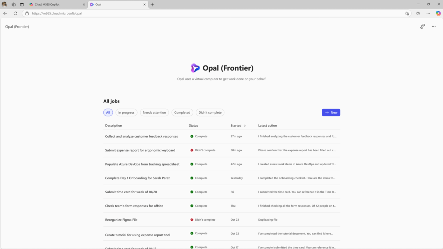 Microsoft Opal (Frontier) First look A blog about automation and